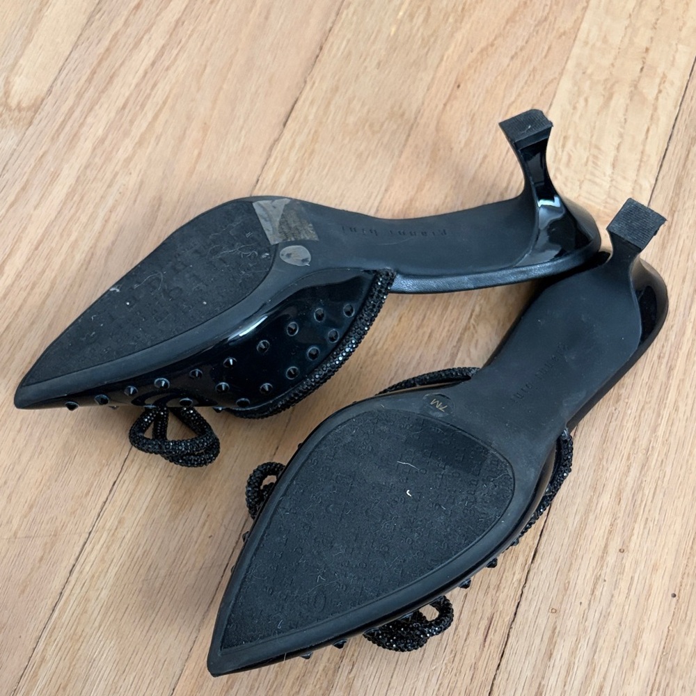 Gianni Bini Black Bow-Embellished Mules - Picture 2 of 2